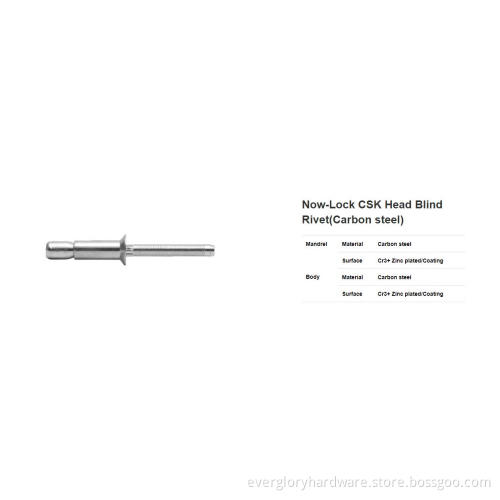 Now-Lock CSK Head Blind Rivet(Carbon steel)